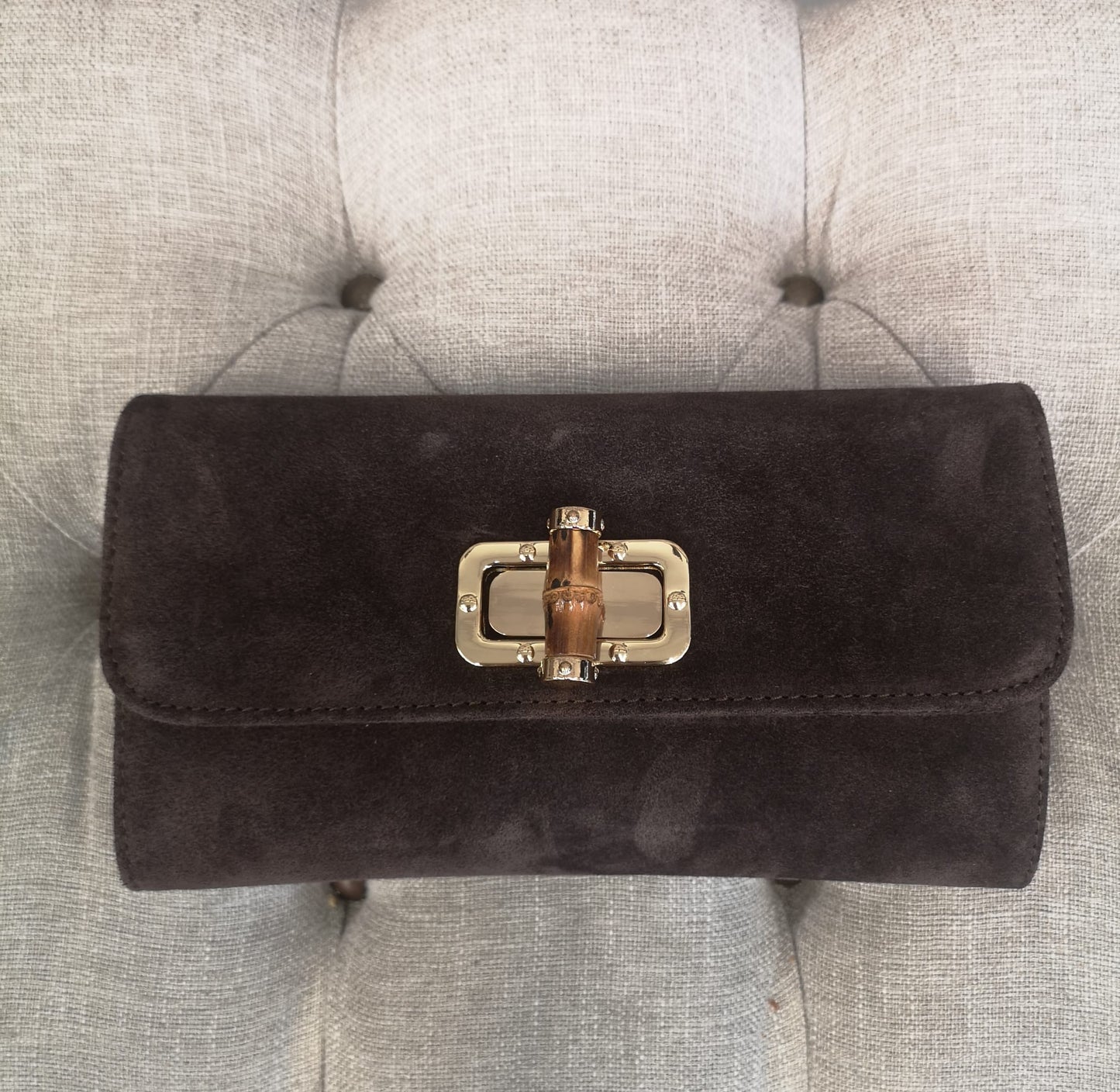 POCHETTE PELLE SCAMOSCIATA