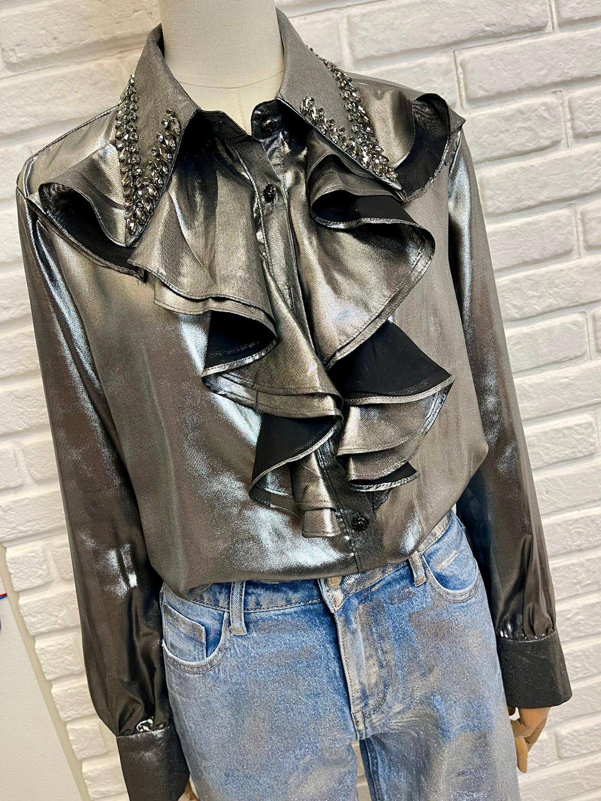 CAMICIA ARGENTO C046
