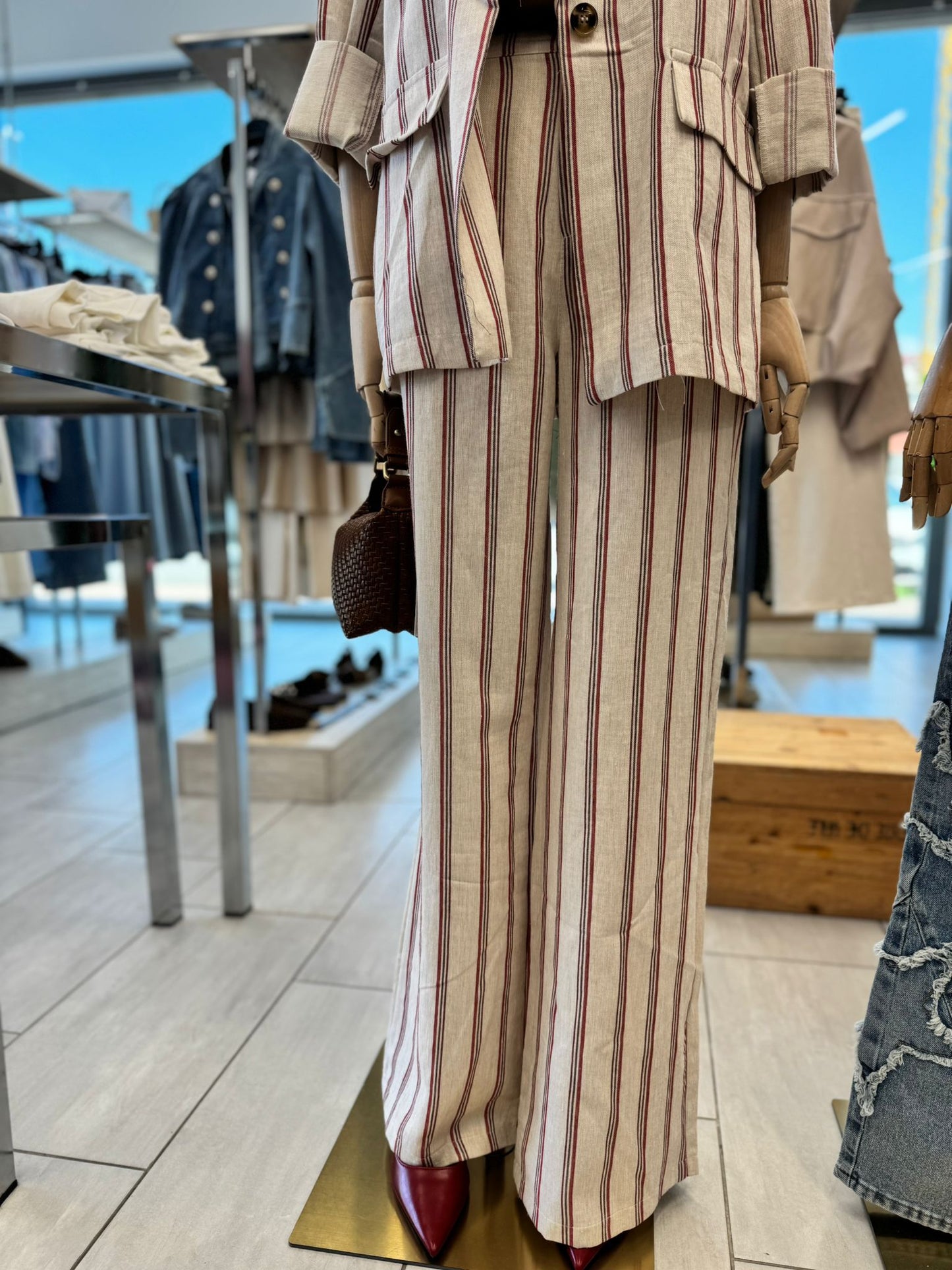 PANTALONE RIGHE 12927