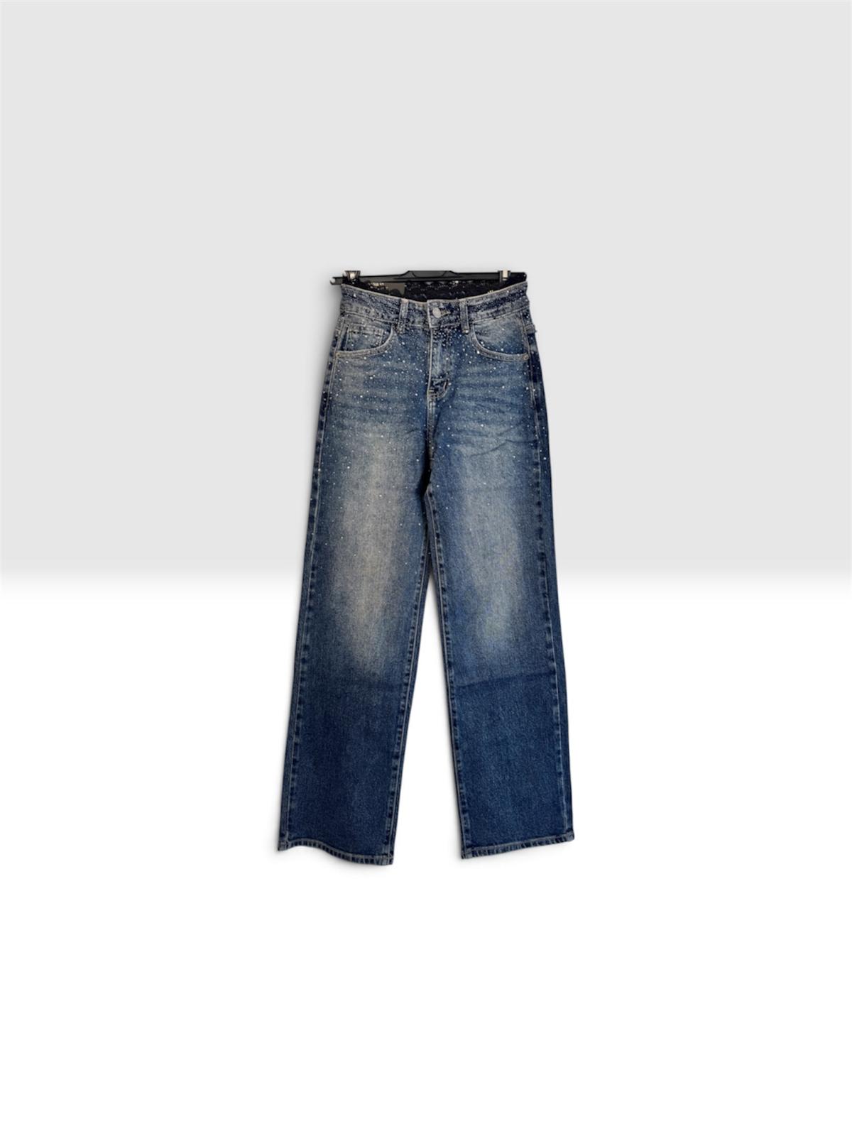 JEANS STRASS T8078