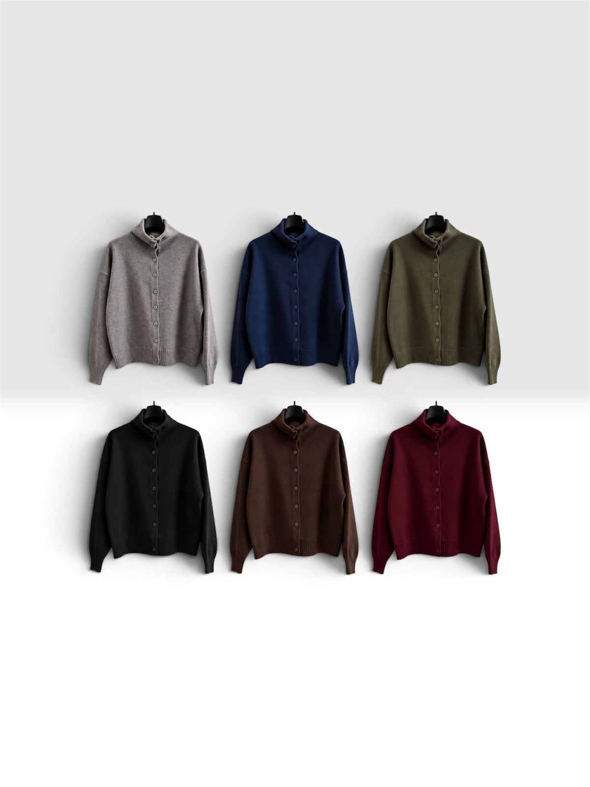 CARDIGAN COLLO ALTO AL1665