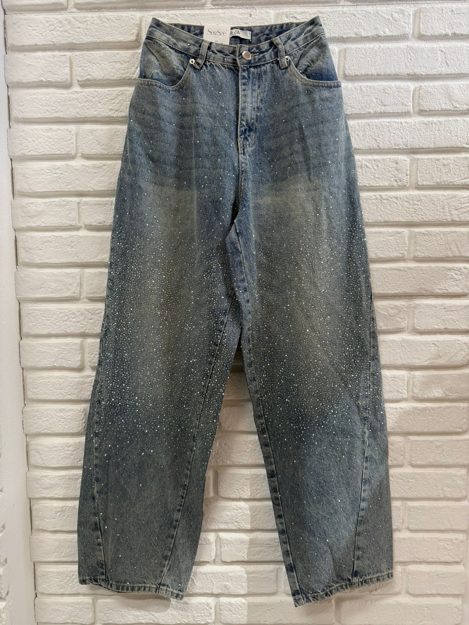 JEANS A3345 STRASS