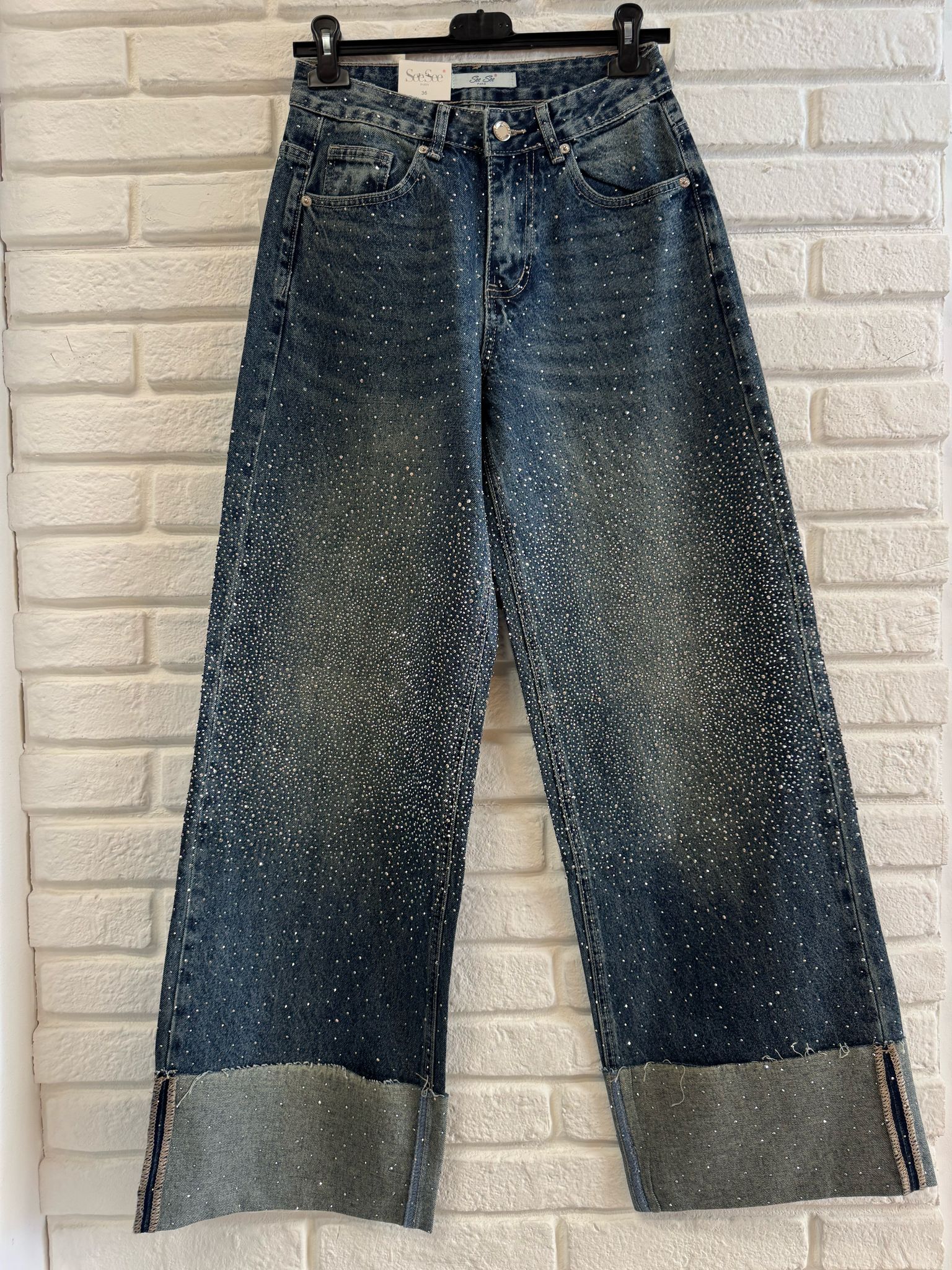 JEANS RISVOLTO A3420