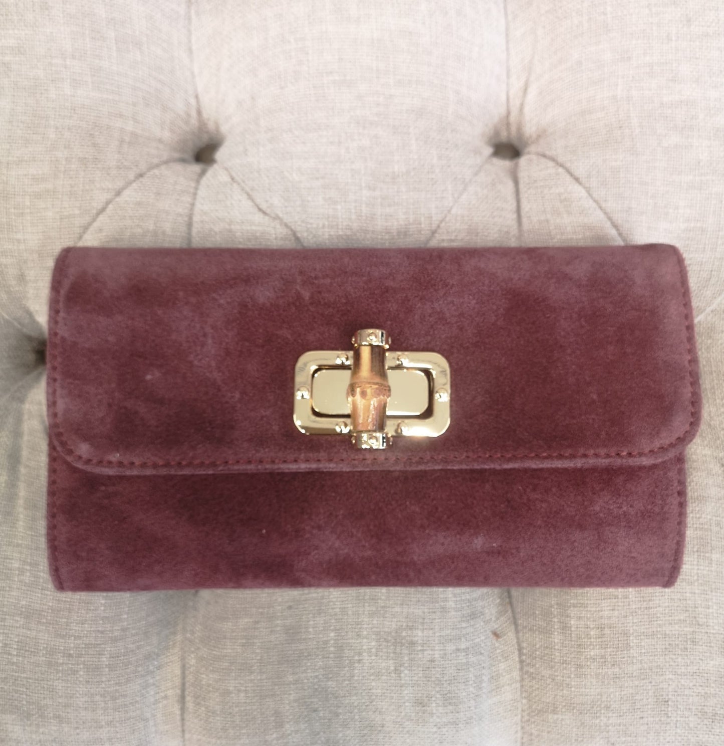 POCHETTE PELLE SCAMOSCIATA
