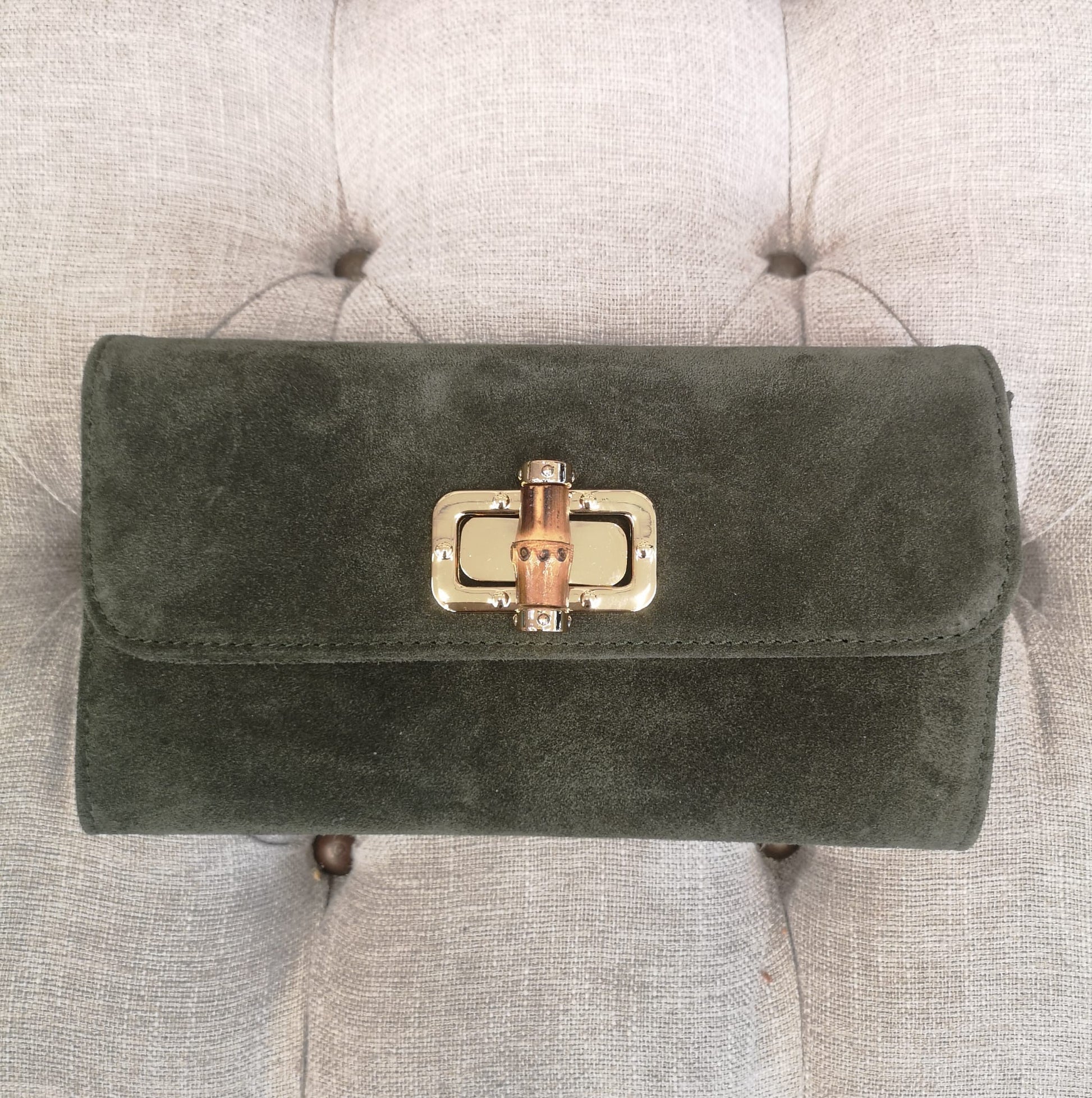 POCHETTE PELLE SCAMOSCIATA