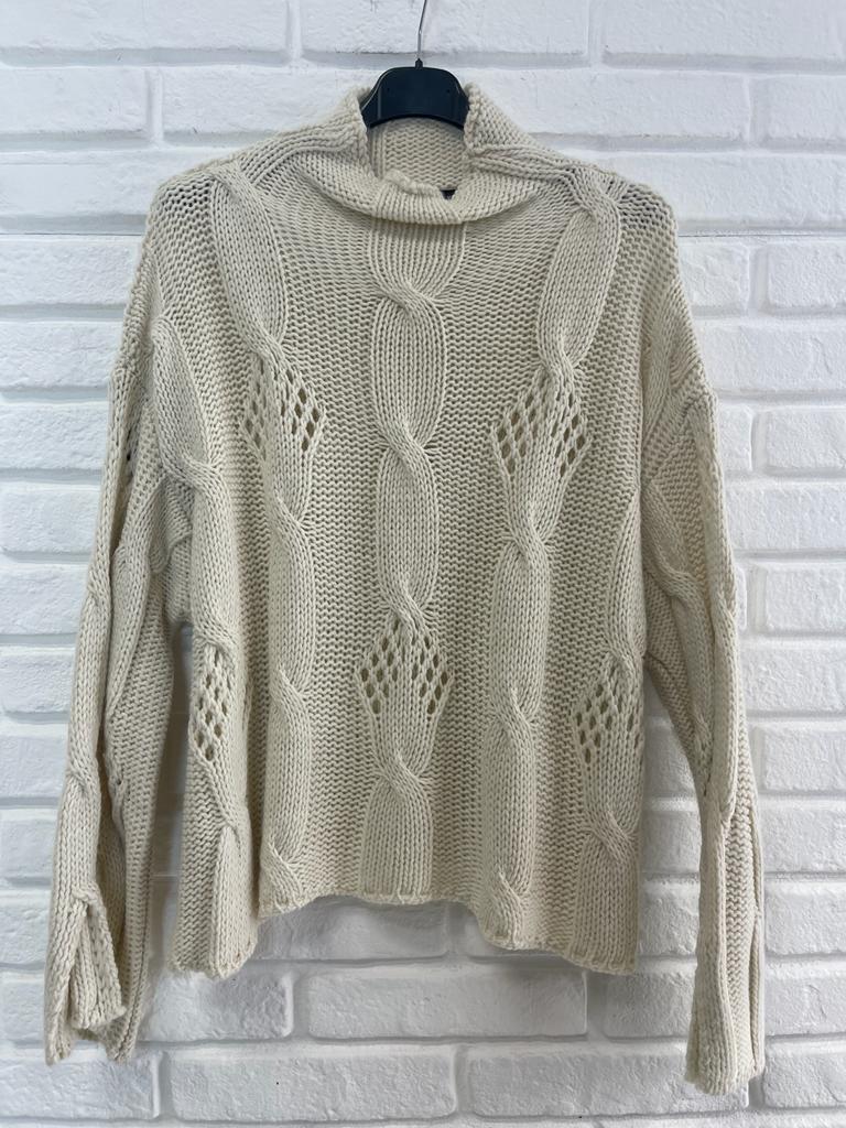 MAGLIONE TRECCE 23837