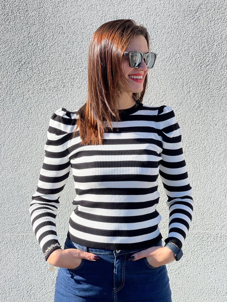 MAGLIA SBUFFO RIGHE